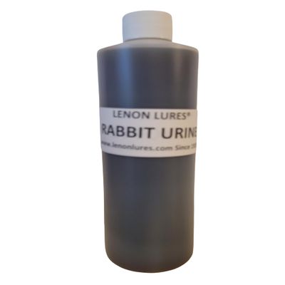 Lenon's Urine Choose Grey Fox, Rabbit, Mountain Lion, Raccoon, Doe Urine and Buck Urine - 4 oz to Gallon (Rabbit Urine, Pint Bottle)