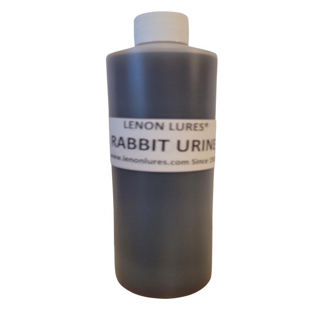 Lenon's Urine Choose Grey Fox, Rabbit, Mountain Lion, Raccoon, Doe Urine and Buck Urine - 4 oz to Gallon (Rabbit Urine, Pint Bottle)