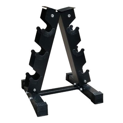 XYXHEII Dumbbell Storage Rack, 3 Tier Weight Rack for Dumbbells, Barbell A-Frame Dumbbell Rack, Home Gym Dumbbell Storage Stand Holder, Strength Training Dumbbell Racks (Black)