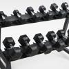 XYXHEII Two Tier Dumbbell Rack, Strength Training Dumbbell Racks, Home Gym Weight Rack for Dumbbells, Dumbbell Rack Multifunctional, Dumbbell Weight Rack (Black) view 3