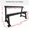 XYXHEII Two Tier Dumbbell Rack, Strength Training Dumbbell Racks, Home Gym Weight Rack for Dumbbells, Dumbbell Rack Multifunctional, Dumbbell Weight Rack (Black) view 4
