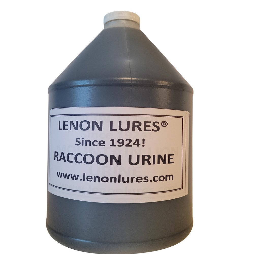 Lenon's Urine Choose Grey Fox, Rabbit, Mountain Lion, Raccoon, Doe Urine and Buck Urine - 4 oz to Gallon (Raccoon Urine, Gallon Bottle)