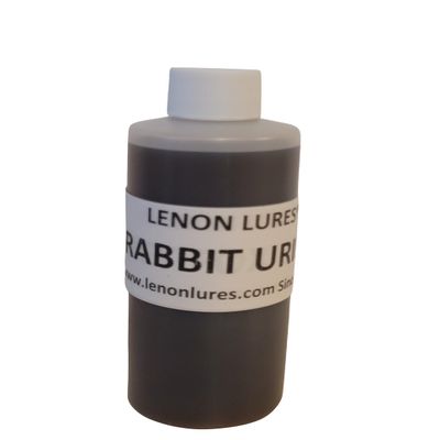 Lenon's Urine Choose Grey Fox, Rabbit, Mountain Lion, Raccoon, Doe Urine and Buck Urine - 4 oz to Gallon (Rabbit Urine, 4 oz Bottle)