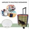 Travel Luggage Cover Lake Cabin Retro Checked Plaid Forest Bear Anti-Scratch Luggage Protector Personalized Suitcase Cover Washable Suitcase Protector with Concealed Zipper Fits 26-28in Luggage view 4