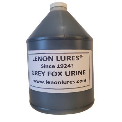 Lenon's Urine Choose Grey Fox, Rabbit, Mountain Lion, Raccoon, Doe Urine and Buck Urine - 4 oz to Gallon (Grey Fox Urine, Gallon Bottle)