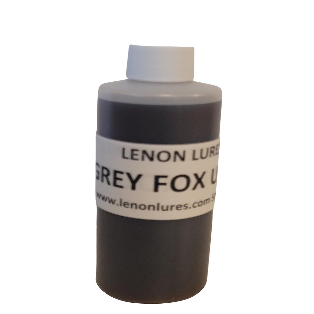 Lenon's Urine Choose Grey Fox, Rabbit, Mountain Lion, Raccoon, Doe Urine and Buck Urine - 4 oz to Gallon (Grey Fox Urine, 4 oz Bottle)