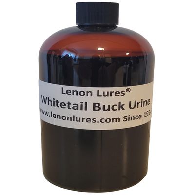 Lenon's Urine Choose Grey Fox, Rabbit, Mountain Lion, Raccoon, Doe Urine and Buck Urine - 4 oz to Gallon (Whitetail Buck Urine, Pint Bottle)