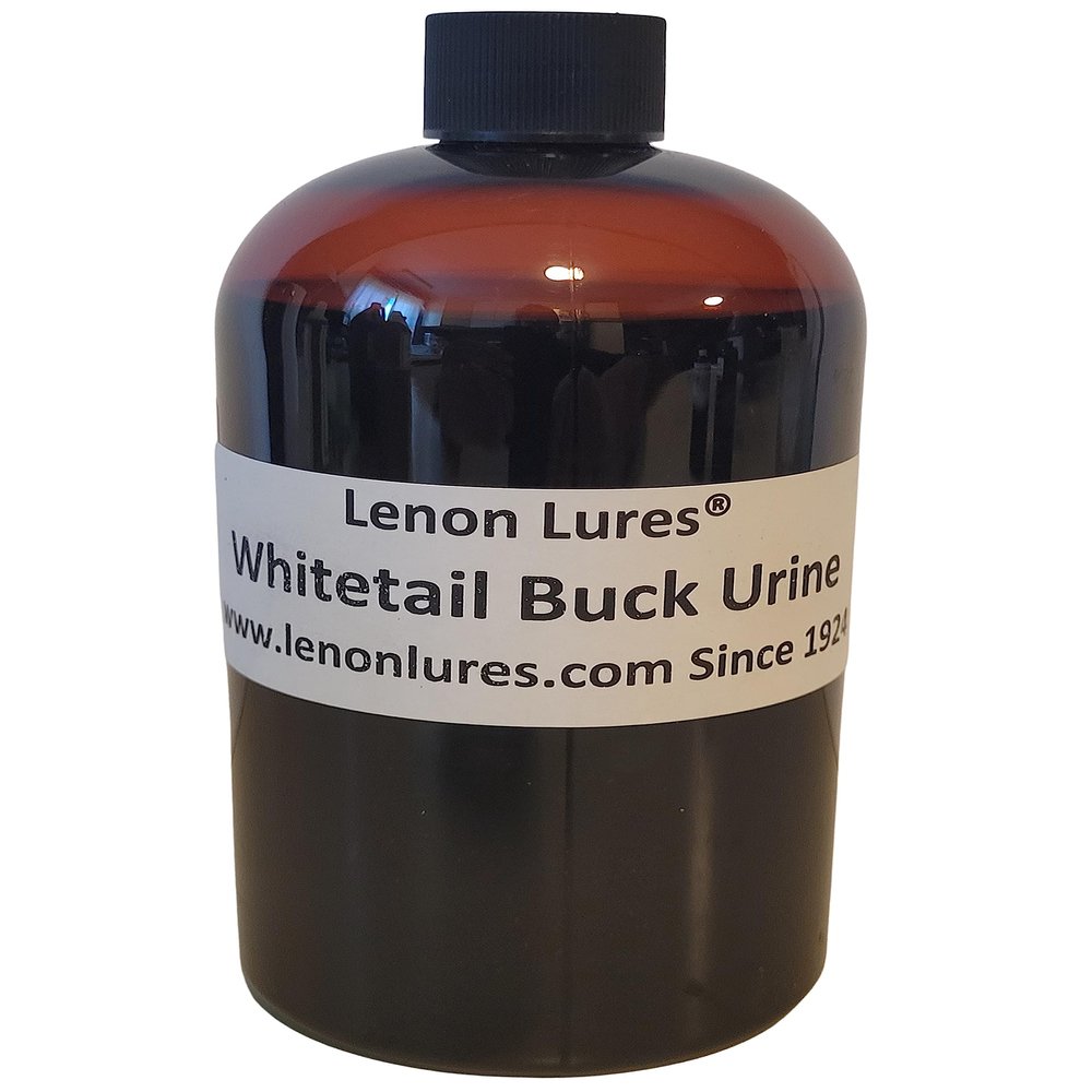 Lenon's Urine Choose Grey Fox, Rabbit, Mountain Lion, Raccoon, Doe Urine and Buck Urine - 4 oz to Gallon (Whitetail Buck Urine, Pint Bottle)