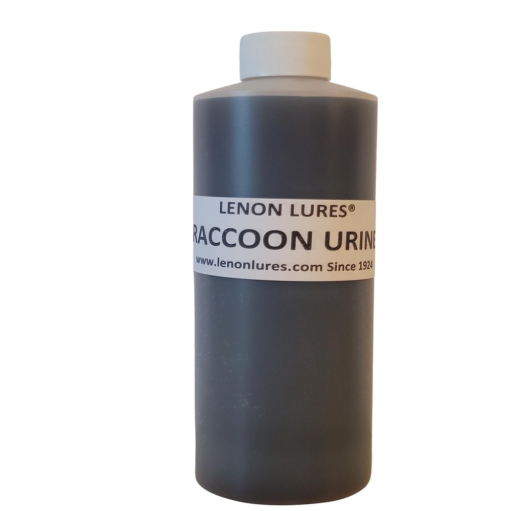 Lenon's Urine Choose Grey Fox, Rabbit, Mountain Lion, Raccoon, Doe Urine and Buck Urine - 4 oz to Gallon (Raccoon Urine, Pint Bottle)