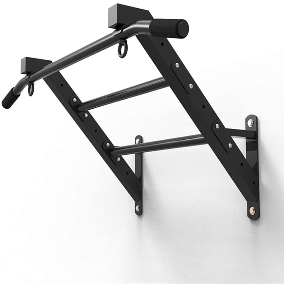 OSCCAR Pull Up Bar Home Gym Equipment Wall-Mounted Horizontal Bar, Climbing Inclined Ladder Aircraft Frame Pull-up, Traction Rope Fitness Ring, Load 200kg
