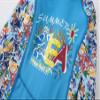 AIWUHE Kid's Full Body Swimwear Boys&Girls One Piece Swimsuit Long-Sleeve Water Sports Rash Guard UPF 50+ Sunsuit Sets Blue 7-8Y XXL view 4
