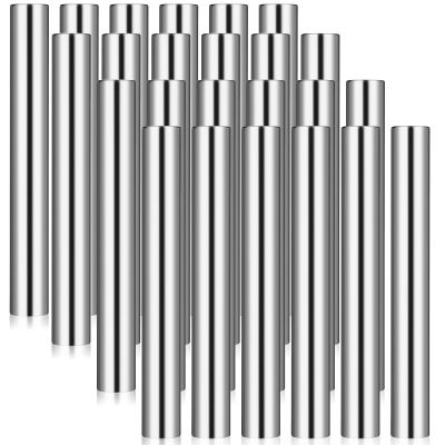 Sratte 24 Pcs Relay Baton Aluminum Field Race Track Baton for Track and Field Students Office Outdoor Running Practice Athlete Equipment(Silver)