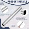 Sratte 24 Pcs Relay Baton Aluminum Field Race Track Baton for Track and Field Students Office Outdoor Running Practice Athlete Equipment(Silver) view 3