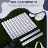 Sratte 24 Pcs Relay Baton Aluminum Field Race Track Baton for Track and Field Students Office Outdoor Running Practice Athlete Equipment(Silver) view 4
