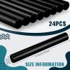 Sratte 24 Pcs Relay Baton Aluminum Field Race Track Baton, Black view 2
