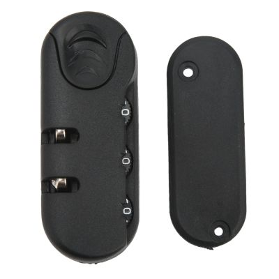 Pilipane Zinc Alloy Plastic Frosted Appearance Luggage Password Lock and Suitcase Password Security Weatherproof Travel Lock, 3 Digits Black Luggage Lock, for Backpack, Gym & School & Employee Locker