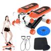 Mini Stair Stepper,Step Machine,Mini Steppers for Exercise,Exercise Stepper for Home Workouts,Mini Stepper with Monitor - Low Impact Stepper for at Home Workouts with Rubber Ropes and Mat (6) view 1