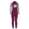 AIWUHE Kid's Full Body Swimwear Boys&Girls One Piece Swimsuit Long-Sleeve Water Sports Rash Guard UPF 50+ Sunsuit Sets Rose 7-8Y XXL view 1