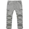 BGOWATU Hiking Pants for Men, Lightweight Quick Dry Cargo Pants, Stretch Outdoor Sports Pants for Men, Mens Fishing Pants Light Grey 3X view 1