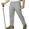 BGOWATU Hiking Pants for Men, Lightweight Quick Dry Cargo Pants, Stretch Outdoor Sports Pants for Men, Mens Fishing Pants Light Grey 3X view 2