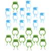 Beavorty 20pcs Nasal Stop Clips Nose Bleed Stopper for Breathing Training Compact and Portable Nose Pincher Clips for Emergency Use Blue Green Colors for Travel and Outdoor Activities view 1