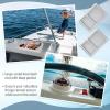 2 Pcs EVA Foam Boat Dash Pad 2 Compartment Cell Phone Boat Dash Accessory Boat Phone Holder Adhesive Backing Boat Dash Organizer for Sea Marine Fishing Boating Center Consoles Deck Tool Accessories view 3