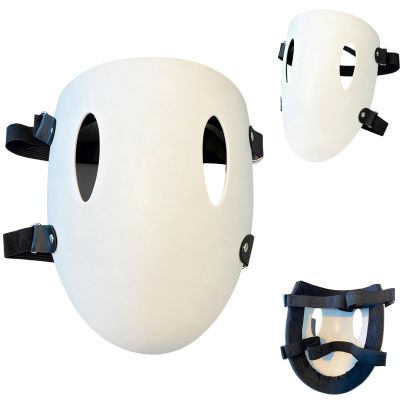 Lyxaof Smile Mask Adult White Anime Face Mask Halloween Costume Accessories