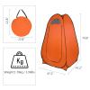 1-2 Person Portable Pop Up Toilet Shower Tent Changing Room Dressing Tent Camping Shelter Orange view 3
