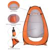 1-2 Person Portable Pop Up Toilet Shower Tent Changing Room Dressing Tent Camping Shelter Orange view 4
