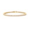 PAVOI 14K Yellow Gold Plated 2mm Cubic Zirconia Honeycomb Tennis Bracelet | Gold Bracelets for Women | 7 Inches view 1