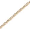 PAVOI 14K Yellow Gold Plated 2mm Cubic Zirconia Honeycomb Tennis Bracelet | Gold Bracelets for Women | 7 Inches view 3