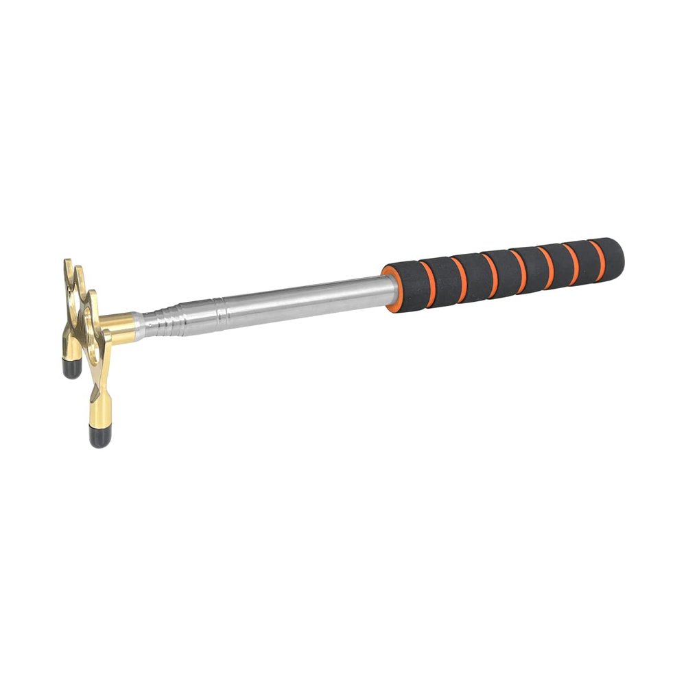 zhuohai Retractable Billiards Cue Stick Bridge, Pool Bridge with Removable Bridge Head(Gold)