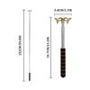 zhuohai Retractable Billiards Cue Stick Bridge, Pool Bridge with Removable Bridge Head(Gold) view 4