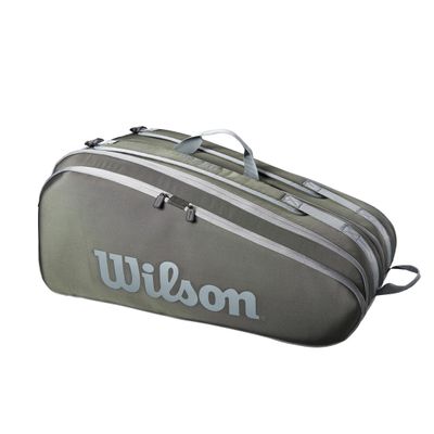 Wilson Tour Tennis Racket Bag - Dark Green, Holds up to 12 Rackets