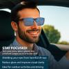 BLUE CUT 2 PACK Clip On Polarized Sunglasses Over Prescription Glasses With UV-400 Protection Lenses For Driving and Sports view 4