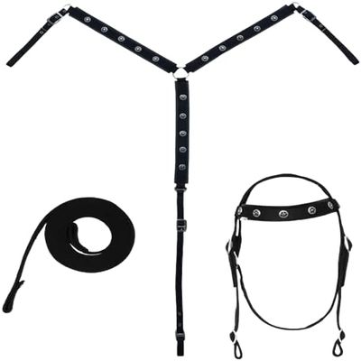 Synthetic Horse Tack Set Headstall Breast Collar with Reins, Colors Available Black Brown Red Pink Blue Teal Purple in Full and Cob Sizes(Full,Uni-Color,Purple)