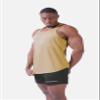 Jed North Men's Quick Dry Microfiber Bodybuilding Stringer Tank Top Weight-Training Y-Back Racerback,Khaki,Small view 2