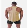 Jed North Men's Quick Dry Microfiber Bodybuilding Stringer Tank Top Weight-Training Y-Back Racerback,Khaki,Small view 4
