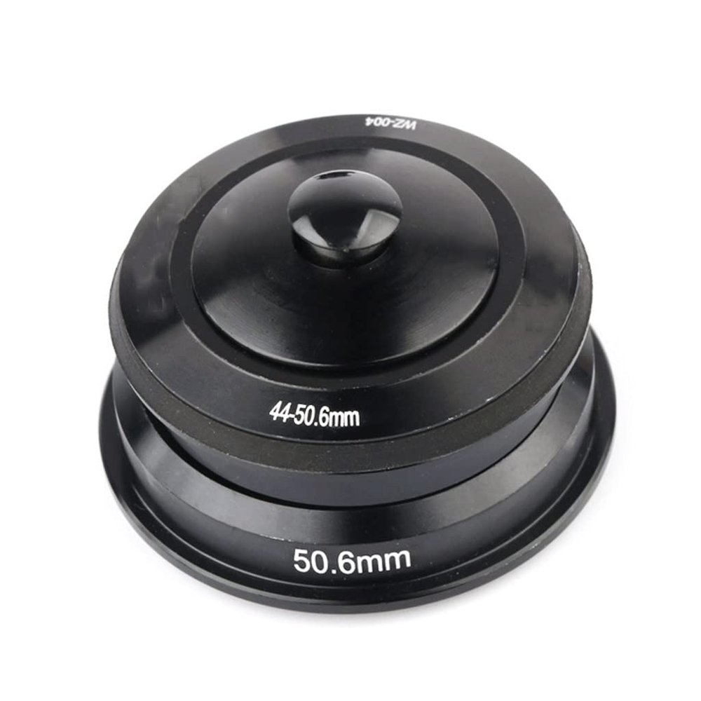 1-1/8" Bike Headset 41.8-52/44-56/44-55/44-50.6mm Bearing Headset for Mountain Bike/MTB Road Bike High Precision Machining Aluminum Alloy (Color : Black, Size : 44-50.6MM)