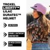 Troxel Liberty Ultralight Horse Riding Helmet, Low-Profile Adjustable Design, Safety Horseback Riding Gear, Extra Large (7-3/8-7-3/4), Lilac Duratec view 2