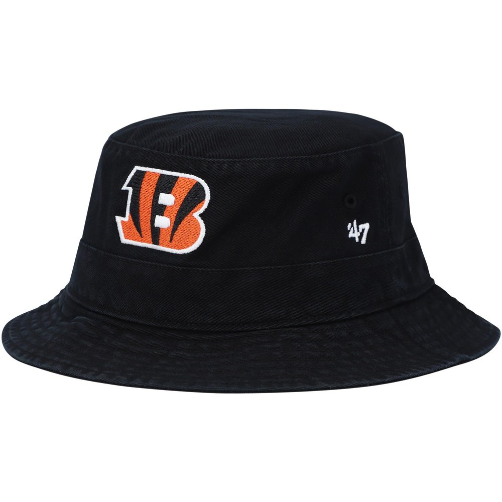 47 Men's Black Cincinnati Bengals Primary Bucket Hat