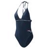 G-III Sports Women's Navy New England Patriots Full Count One-Piece Swimsuit view 2