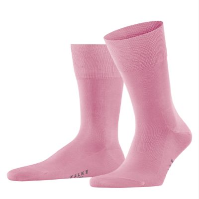FALKE Men's Tiago Cotton Dress Socks, Pink (Rose Water 8804), 9.5-10.5