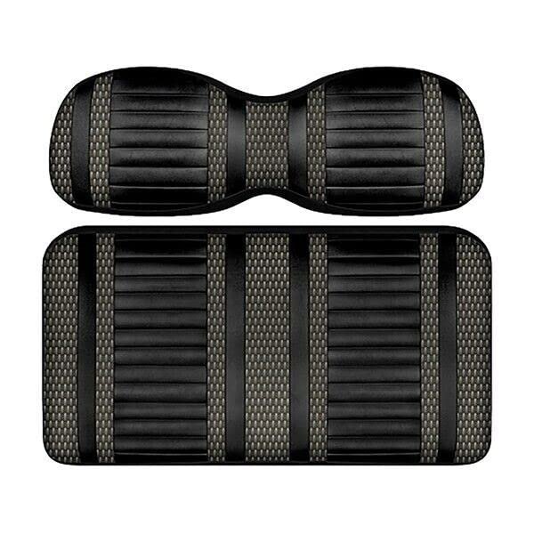 REVENGE DoubleTake Black/Graphite Extreme Front Cushion Set for Club Car DS 2000+