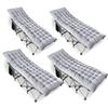 ZONETECH Folding Outdoor Camping Travel Cot and Pad -4 Pack Premium Quality Lightweight Portable Heavy Duty Adult & Kids w/Large Pocket and Cushion (Gray 4-Pack) view 1