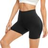 HIGHDAYS 5" Biker Shorts for Women-Black High Waist Compression Spandex view 1