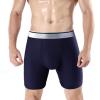 URROA Boxer Briefs Men Men's Extended Underwear Sports Fitness Pure Cotton Crotch Anti-wear Shorts,blue,XL view 1