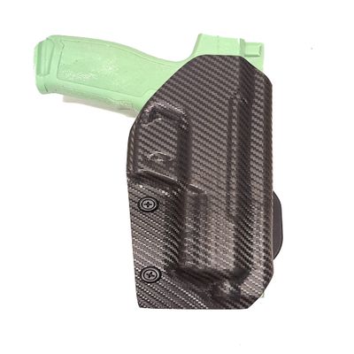 Aggressive Concealment OWB Kydex Paddle Holster fits PSA Rock 5.7 w/tb (Black w/Optic Cut, Right)