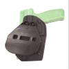 Aggressive Concealment OWB Kydex Paddle Holster fits PSA Rock 5.7 w/tb (Black w/Optic Cut, Left) view 4