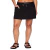 Avalanche Women's Quick Dry Woven Golf Hiking Skort with Pockets Black Ribbed Side S view 1